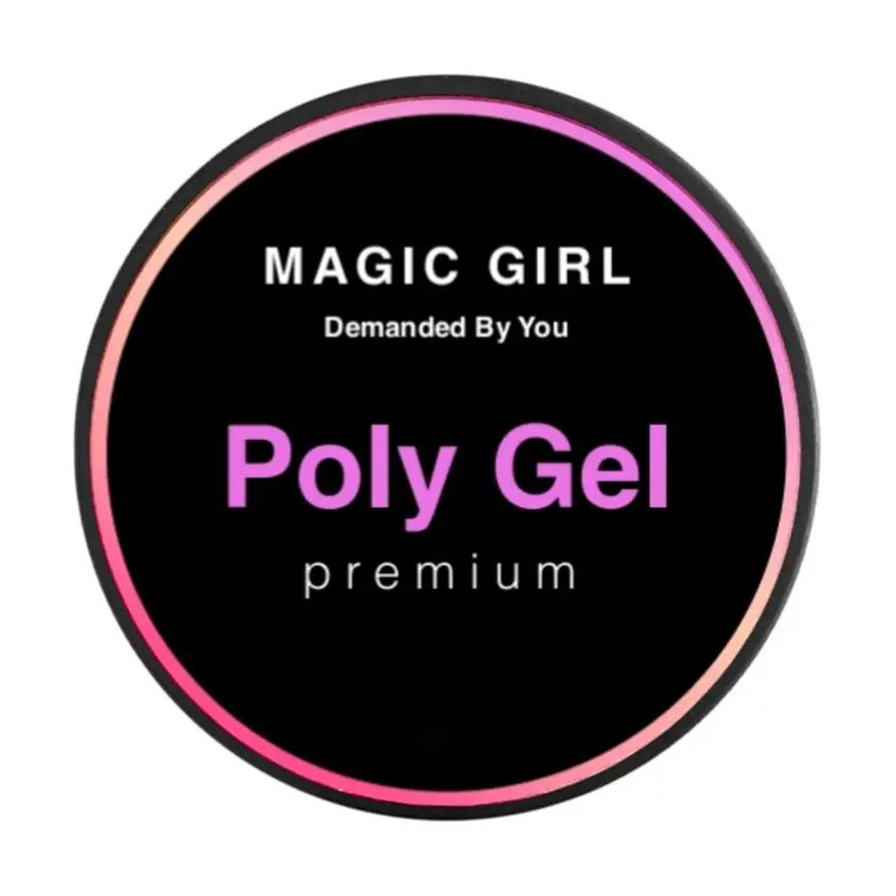 Полігель для нарощування нігтів Magic Girl PolyGel Light Молочний, світловідбивний, 30 мл